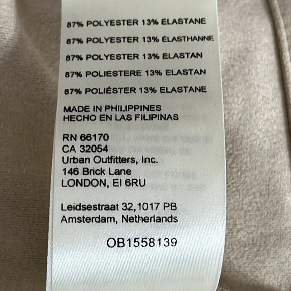 Pilcro Faux Suede Short Sleeve Cropped Tee in Pearl - Size S/M - Picture 8 of 8